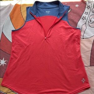 Jofit Red and Blue Sleeveless Tank Top